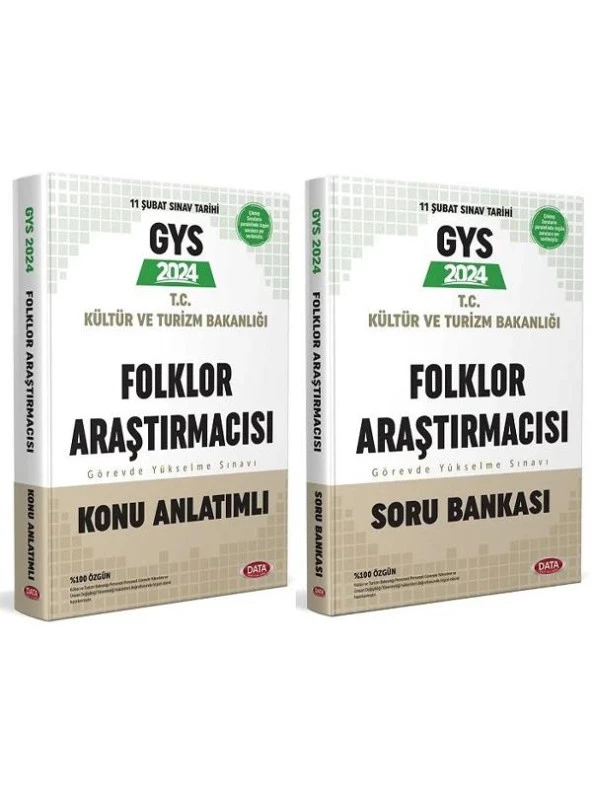 Data 2024 GYS Kültür ve Turizm Bakanlığı Folklor Araştırmacısı Konu + Soru Bankası 2 li Set Data - 3