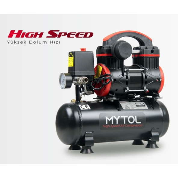 Mytol Myk0061 1.0Hp 6 Lt Yüksek Hızlı Kompresör