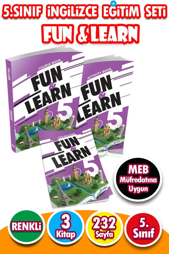 5. Sınıf İngilizce Eğitim Seti FUN & LEARN