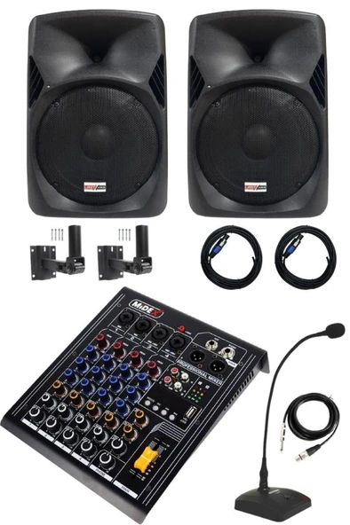 Lastvoice Hall Paket-2 Ses Sistemi Mixer Hoparlör Paketi (Kapalı Alan toplantıları İçin) ürün görseli