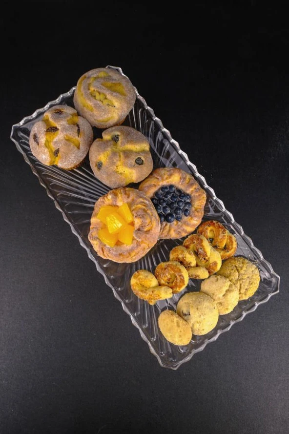 Digithome Cam Kek ve Pasta Sunum Standı Dikdörtgen 37,5 Cm – SN.DMB.010 C1-1-288 - 4