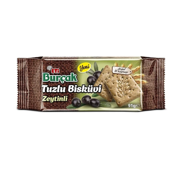 Eti Burçak Tuzlu Zeytinli Bisküvi 91 G x 10 Adet - 2