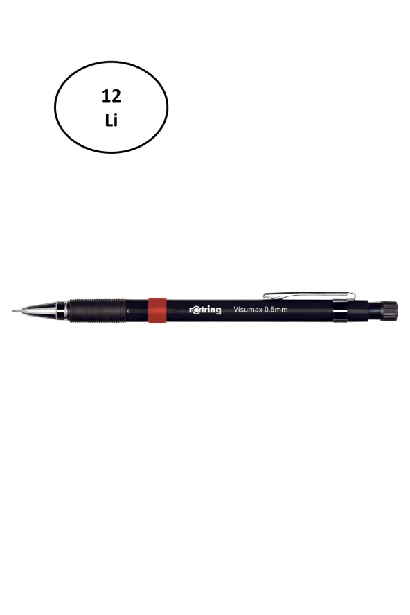 Rotring Visumax Versatil Kalem Siyah 0.5 MM 12li