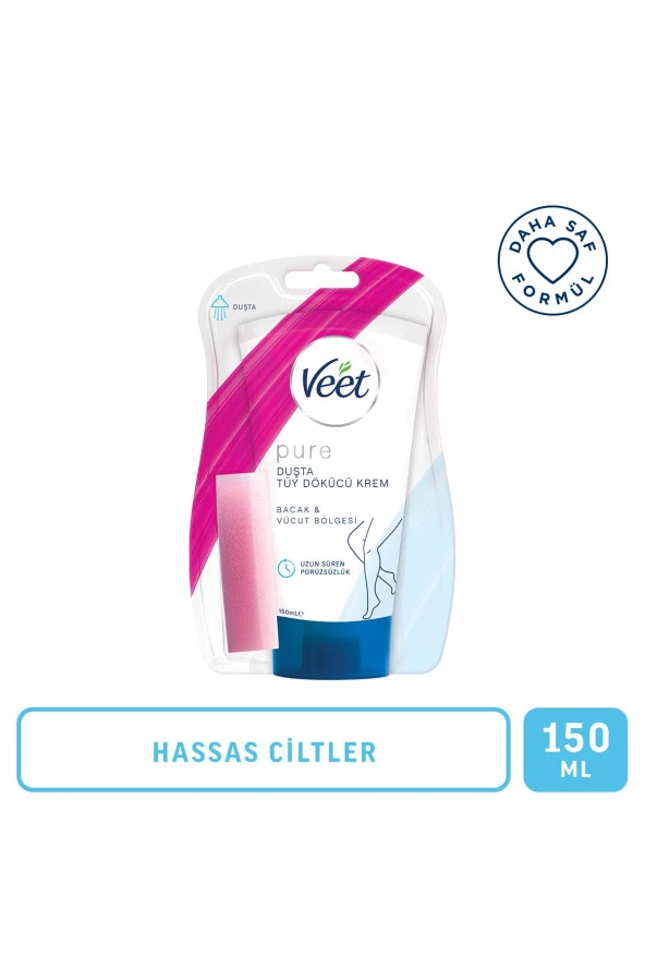 Veet Pure 150ml Duşta Tüy Dökücü Krem Hassas Ciltl