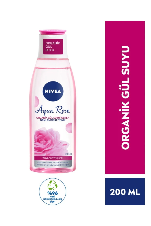 Nivea AquaRose Organik GülSuyu Nemlendri tonik 200