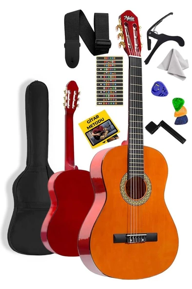 Midex CG-36YL Kaliteli 36 İnç 3/4 Junior Çocuk Gitarı 8-12 Yaş Arası (Çanta Askı Pena Metod) ürün görseli 1