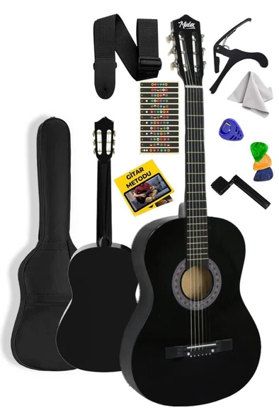 Midex CG-36BK Kaliteli 36 İnç 3/4 Junior Çocuk Gitarı 8-12 Yaş Arası (Çanta Askı Pena Metod) ürün görseli 1