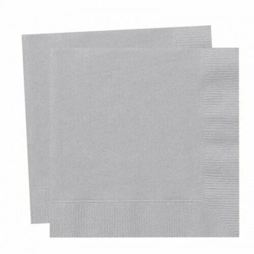 Peçete Düz 16lı Gümüş ürün görseli