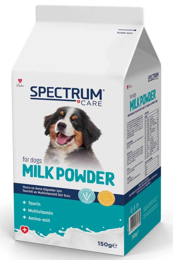 Spectrum Care Yavru Köpekler için Taurin ve Multivitaminli Süt Tozu 150 Gr