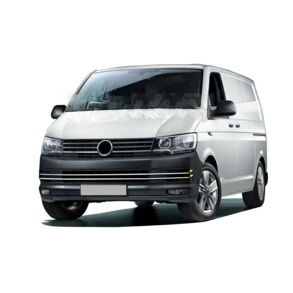 Volkswagen T6 Uyumlu Transporter Krom Ön Tampon Çıtası 3 Parça