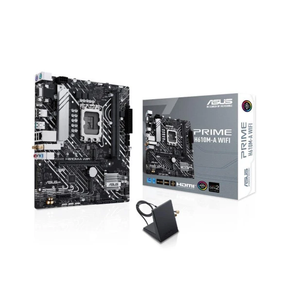 Asus Prime H610M-A-WIFI Intel H610 5600 MHz (OC) DDR5 Soket 1700 ATX Anakart