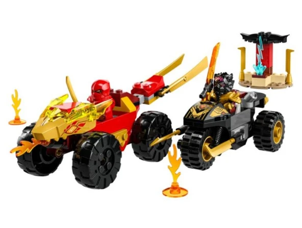 Lego Ninjago Kai ve Rasın Araba ve Motosiklet Savaşı 71789 - Resim 3