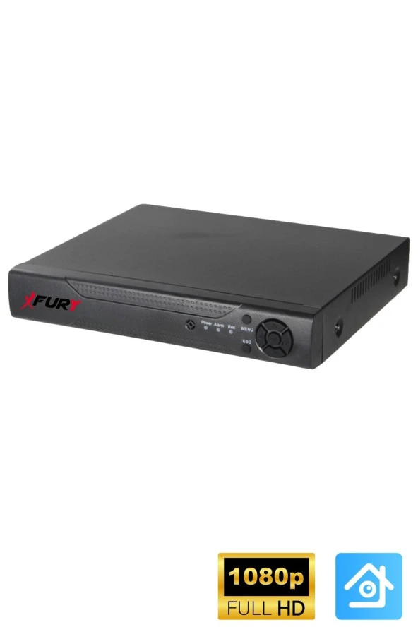 FURY 6 Kameralı 5mp Lens 1080p 2mp Color Görüntü 8 Warm Led Gece Görüş FullHd Güvenlik Kamera Sistemi 320 - Resim 4