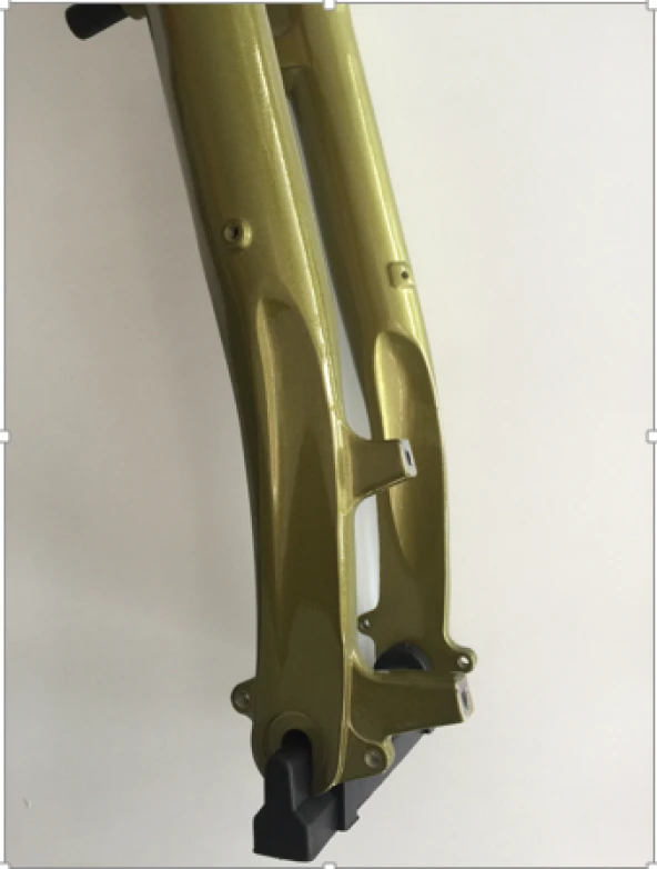 GOLDENWHEEL 28" MD-690 D-V Fren Manuel Kilitli Amotrisörlü Maşa - Parlak Yeşil - 2