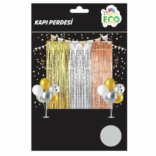 Folyo Perde 100*180cm Gümüş ürün görseli