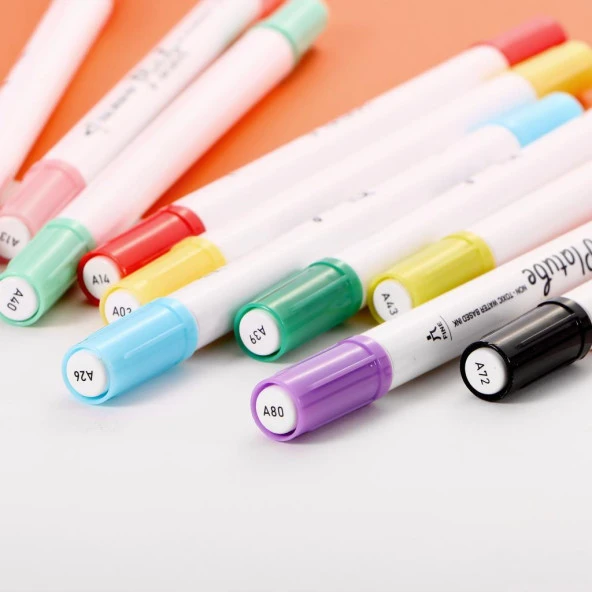 Çift Taraflı Brush Pen 60’lı Marker Kalem Seti Bullet Jurnal Mandala Eskiz Boyama Seti - 2