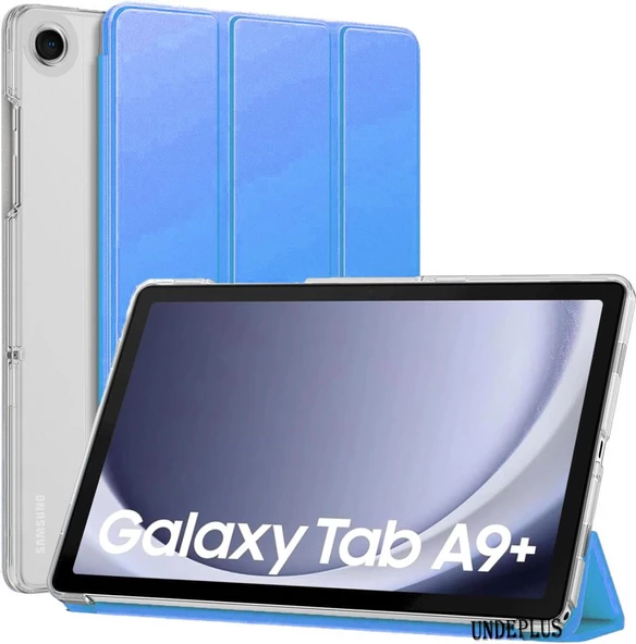 Samsung Galaxy Tab A9 Plus X210 X213 X215 X217 Kılıf PU Deri Smart Standlı Case - 6
