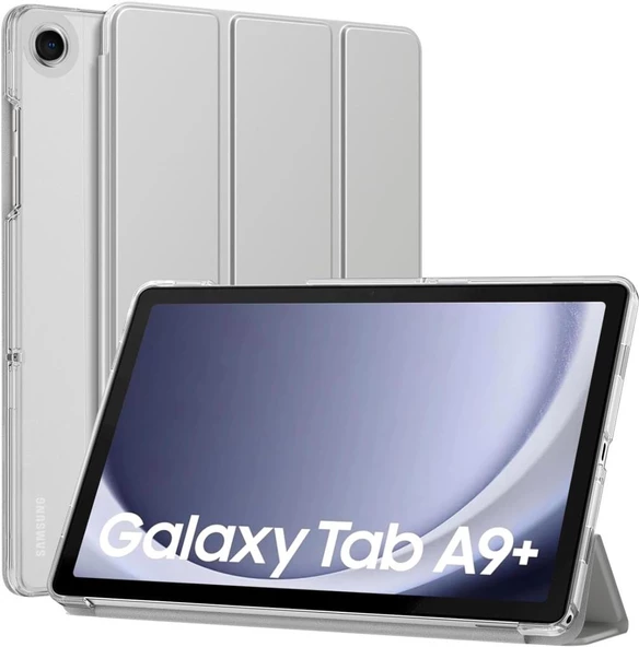 Samsung Galaxy Tab A9 Plus X210 X213 X215 X217 Kılıf PU Deri Smart Standlı Case - 3