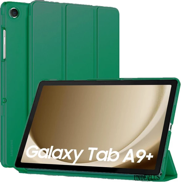 Samsung Galaxy Tab A9 Plus X210 X213 X215 X217 Kılıf PU Deri Smart Standlı Case - 10