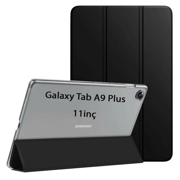 Samsung Galaxy Tab A9 Plus X210 X213 X215 X217 Kılıf PU Deri Smart Standlı Case - 12