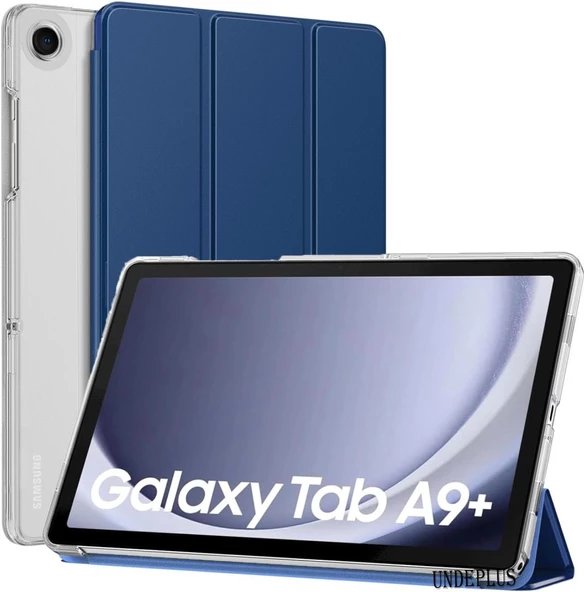 Samsung Galaxy Tab A9 Plus X210 X213 X215 X217 Kılıf PU Deri Smart Standlı Case - 5