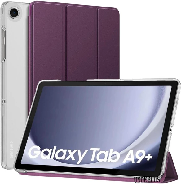Samsung Galaxy Tab A9 Plus X210 X213 X215 X217 Kılıf PU Deri Smart Standlı Case - 7