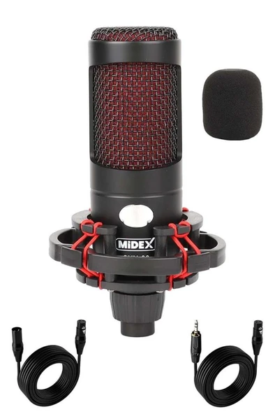 Midex CXN-30 Condenser +48V Stüdyo Ses Kayıt Mikrofonu ürün görseli