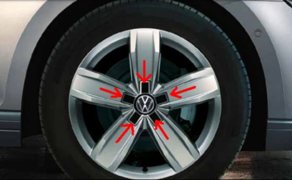 Volkswagen Passat B8 B8,5 Uyumlu Jant Göbeği 1 Adet - 4