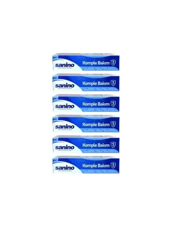 SANİNO KOMPLE BAKIM DİŞ MACUNU 75 ML -6 ADET-