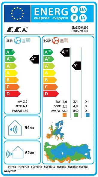 Eca (Montaj Dahil) Spylos Pro 9.000 Btu A++ Dc İnverter Klima - 3