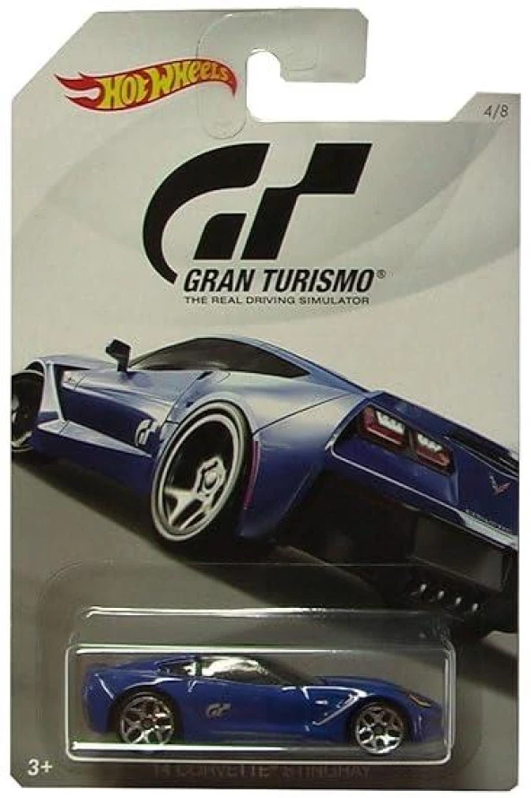 Hot Wheels Gran Turismo  2014 Corvette Stingray 4/8 Model Araba - 1