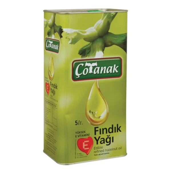 Çotanak Fındık Yağı 5 Lt Teneke