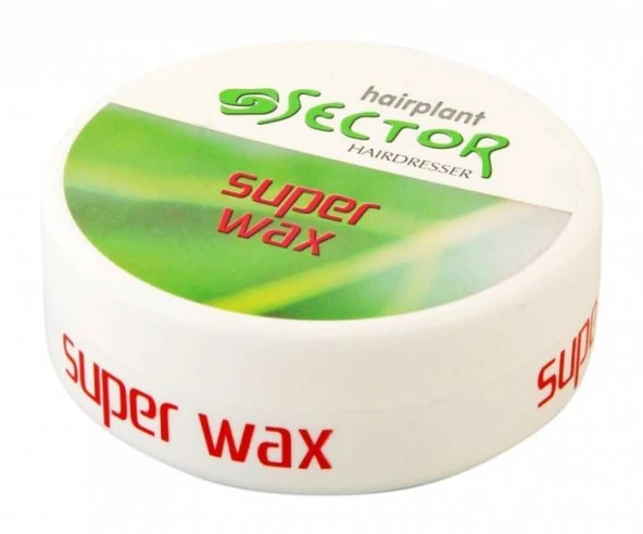 Sector Süper Wax Hairdrasser 150ML Yeşil Hairplant - Normal  150 Ml
