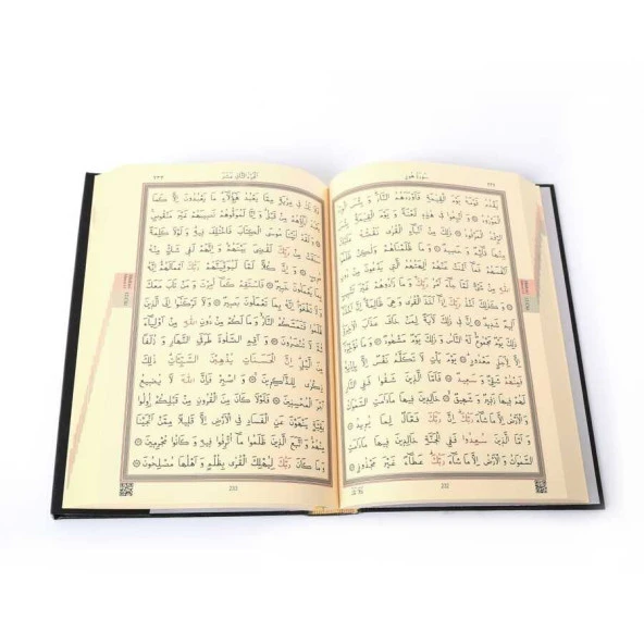 Kabe Kapaklı Kuran-ı Kerim (2 Renkli, Orta Boy, Mühürlü) - 4