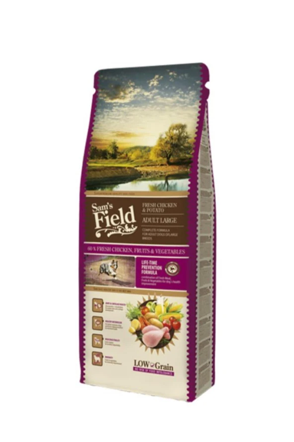 Sams Field Sam´s Field Fresh Chicken&potato Adult Large 13 Kg / Yetişkin Köpek Maması Glutensiz Tavuk Patates