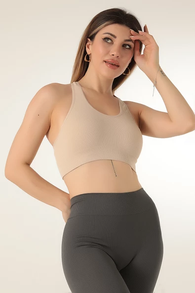 DoReMi Seamless Örme Çapraz Askılı Büstiyer - 8