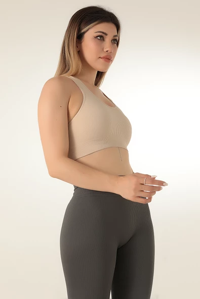 DoReMi Seamless Örme Çapraz Askılı Büstiyer - 6