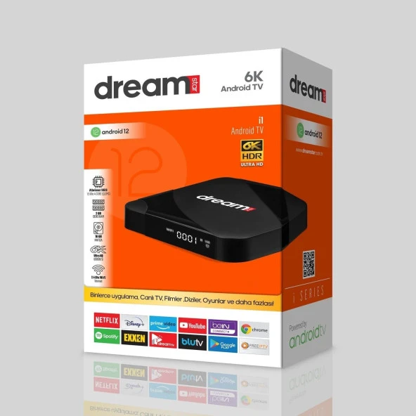 DREAMSTAR İ1 16GB HAFIZA 2GB RAM ULTRA HD GÖRÜNTÜ 6K HDR ANDROID TV BOX