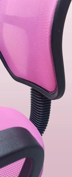 Çalışma Koltuk 18204 Model Poliüretan PEMBE Amortisörlü Ort Metal gövde El Yapım - 8