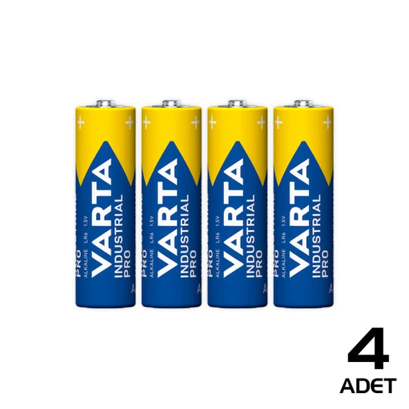 Varta Endüstriyel Pro Alkaline AA Kalem Pil 4lü Paket