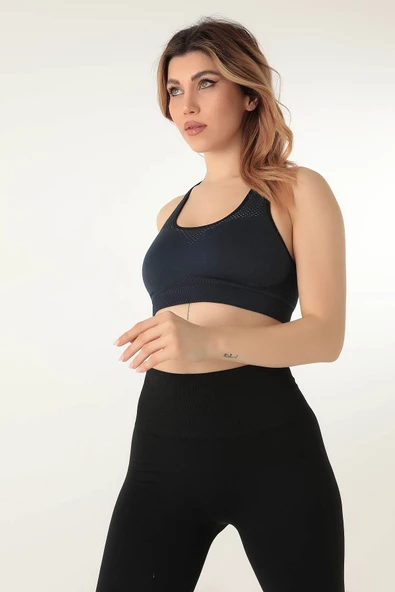 MioFit Kalın Askılı Desenli Seamless Spor Sütyen - 2