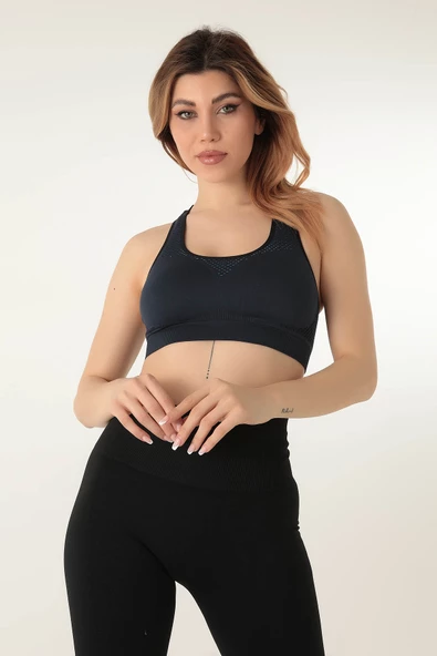 MioFit Kalın Askılı Desenli Seamless Spor Sütyen - 7