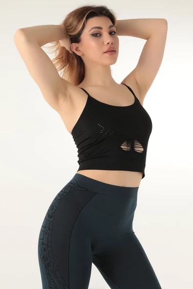 Miorre İnce Askılı Desteksiz Seamless Spor Büstiyer - 9