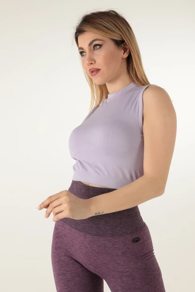 Mio Studio Turtleneck Sports Crop-21855 - 2
