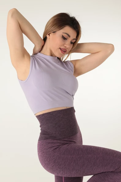 Mio Studio Turtleneck Sports Crop-21855 - 8