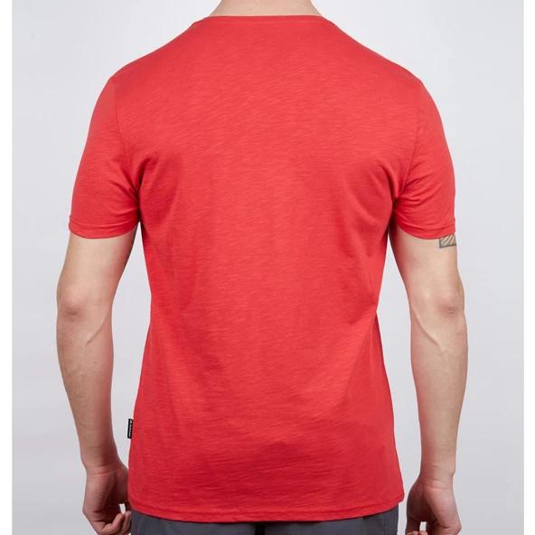 Alpinist Basic Erkek Pamuklu T-Shirt Kırmızı (600400) - Resim 3