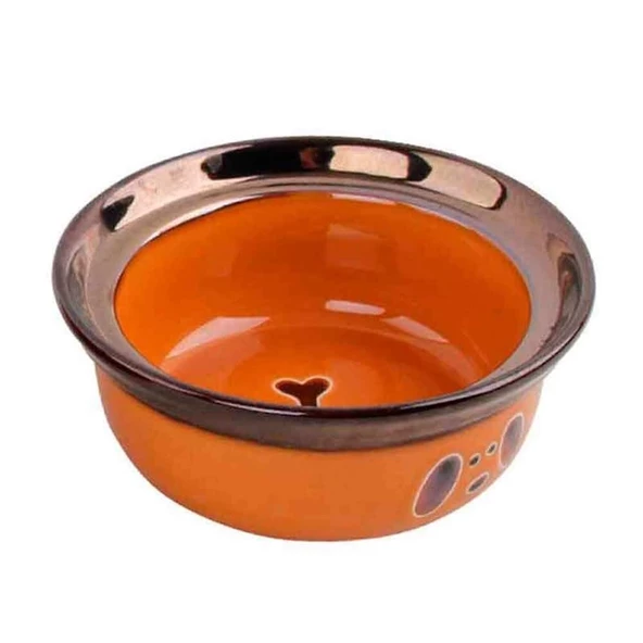 Pawise Seramik Mama Kabı Turuncu 1100 Ml ürün görseli