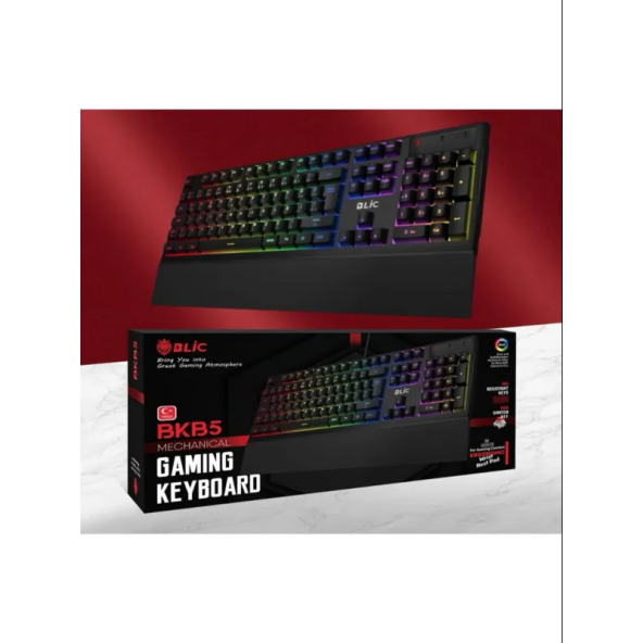 Blic Bkb5 Red Switch Kablolu Türkçe Q Gaming Rgb Oyuncu Mekanik Klavye - 5