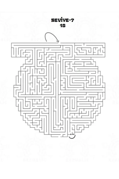 Çok Zor Seviye Labirent Bulaca Kitabı (Kalem Hediyeli) - 5