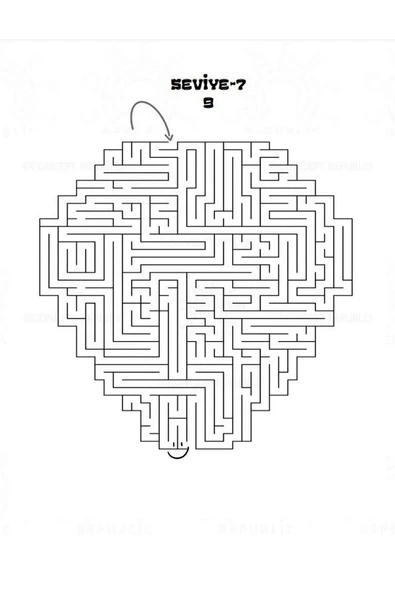 Çok Zor Seviye Labirent Bulaca Kitabı (Kalem Hediyeli) - 2